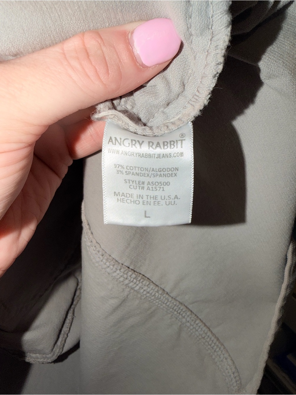 Angry Rabbit Grey Cotton Overall - Picture 6 of 8